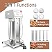 Hakka Commercial 22LB Stainless Steel Electric Sausage Stuffer and Vertical Sausage Filling Maker