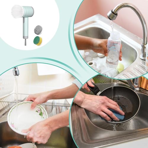Brosse électrique rotative contre les joints noirs de salle de bain - 6