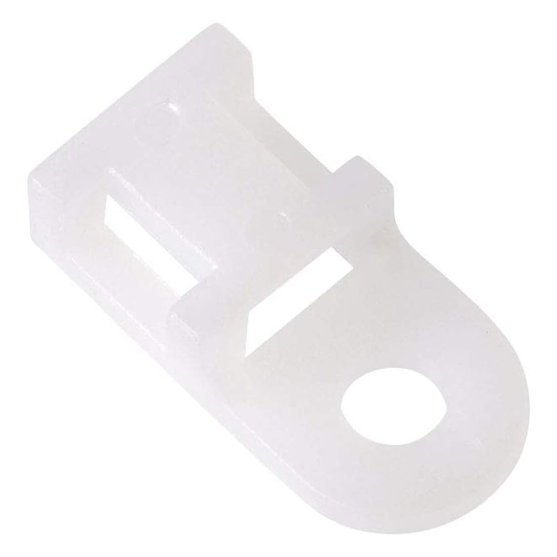 TA-VIGOR 50Pcs Nylon Cable Tie Mount Base, 19.6mmx9.5mmx5mm Saddle Type Mount Wire Holder, Cable Zip Ties