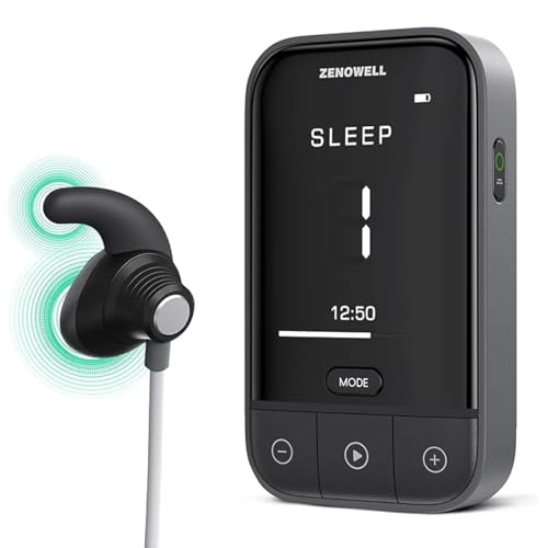 ZENOWELL Auricular Vagusnervstimulator | Schlafhilfegerät | Patentiertes tragbares Vagusnerv-Gerät zur Wiederherstellung von Ruhe, Stressabbau und Erholung | Entspannungsgerät für langfristiges