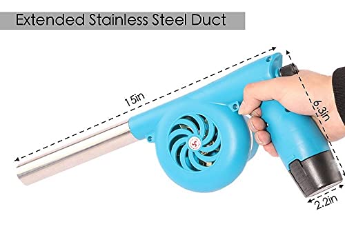 Electric Fireplace Bellows, Bbq Fan Air Blower, Outdoor Cooking Fan Charcoal Starter Fan Cordless Bellows Grills Bbq Camping Barbecue Fire Bellows (Extended Duct) #TOP1