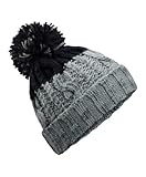 Photo Gallery pinkfish negozio, cappello bobble lavorato a maglia apres, berretto invernale, pom pom pom, cappello di lana, taglia unica multicolore, grigio chiaro/nero, taglia unica Photo Gallery pinkfish negozio, cappello bobble lavorato a maglia apres, berretto invernale, pom pom pom, cappello di lana, taglia unica multicolore, grigio chiaro/nero, taglia unica