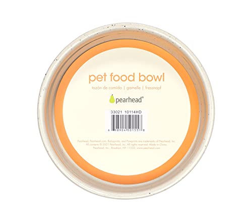 Miniatura 9 de Pearhead Woof - Cuenco Para Mascotas, Plato De Agua Y Comida Para Perros, Accesorio Para Dueño De Mascotas, Cerámica, Blanco, Apto Para Microondas Y Lavavajillas, Mediano, 24 Onzas