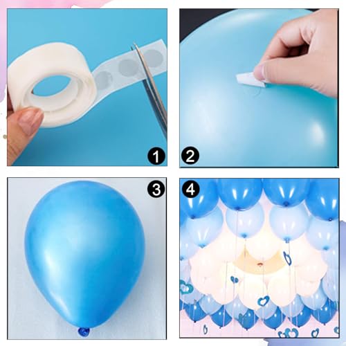 Balloon Arch Garland Kit, 82ft Balloon Garland Strips - 500Pcs Glue Point Dots Tape - 20 Balloon Flower Clips and 2 Tie Tools for Balloon Arch, Birthday Party, Wedding Decoration - Image 4