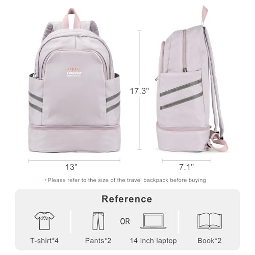 coofay Gym Backpack For Women Waterproof Backpack With Shoe Compartment Lightweight Travel Backpack Workout Sports Backpacks Large Gym Bag