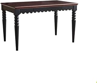 Desk Coffee Table Home Retro Solid Wood Dining Table with Drawers Rectangular