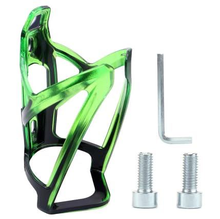 YATINGZHANG Bike Bottle Holder Adjustable Bicycle Water Bottle Holder MTB PC Plastic Road Mountain Bike Cages Cycling Climbing Bracket Accessories(Black Green)