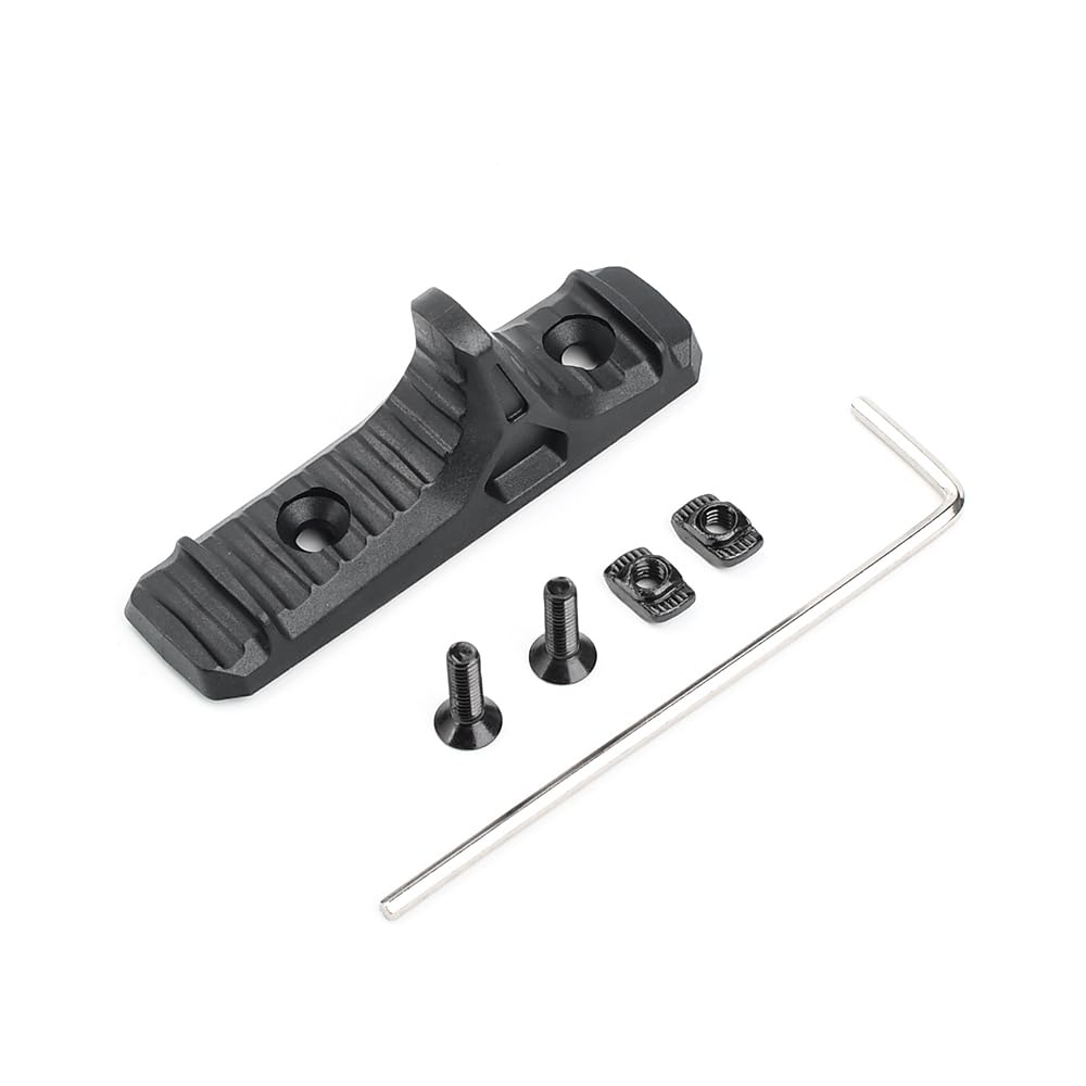Tactical Mlok LINK Anchor Polymer HandStop Vorderer Griff mit Kabelmanagement für MLOK Rail Handschutz System (Schwarz)