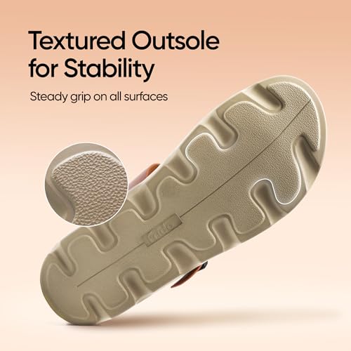 Image of Frido Cloud Comfort Sandal for Women | Lightweight Footwear with Soft PU Bounce-Back Cushioned Footbed | Arch & Heel Support | Anti-Skid Sole, Adjustable Buckle Strap | Home & Outdoor Women's Footwear