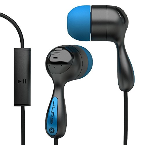 JLab Audio JBuds Hi-Fi Noise-Reducing Ear Buds with Universal Microphone, Guaranteed for Life - Blue