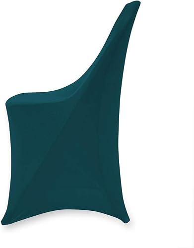 Miniatura 2 de Juego de 11050 fundas elásticas de elastano plegables para hotel, recepción, banquete, fiesta, restaurante, 17 colores (50, verde cazador)