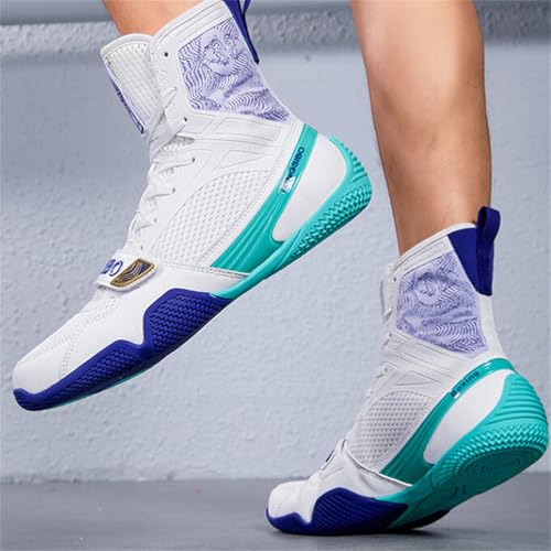 Chaussures de boxe unisexes montantes et légères pour kickboxing - 3