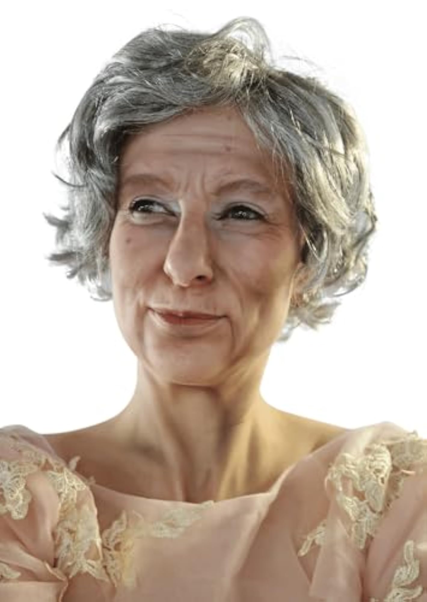 Old Lady Grandma Wig for Costume Parties