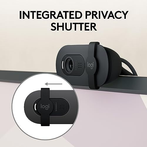 Image of Logitech Brio 105 Full HD 1080p Business Webcam with Auto-Light Balance, USB-A, Privacy Shutter, Easy Set-Up, Compatible with Windows, macOS, ChromeOS