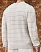 Mens Sweater Vintage Plaid Knit Polo Sweater Long Sleeve Ribbed Stitching Winter Warm Sweater White Apricot XL