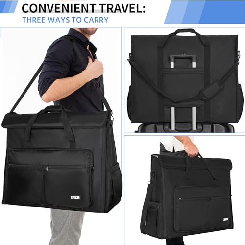 Image of Rolling Travel Carrying Tote Bag with Wheels Compatible with Apple iMac Desktop Computer for 27 inch Monitor and Accessories