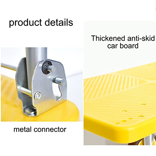 Carro plataforma industrial plegable con ruedas giratorias silenciosas miniatura 5
