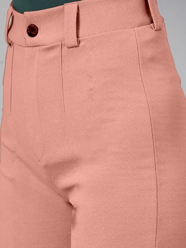 Image of Mehrang Trousers for Women, Formal Pants for Women, Straight Fit Pants