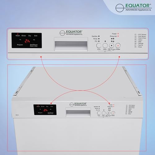 Equator Advanced Appliances 82 Equator 24 In Dishwasher 14 Place+Wine Rack 3.4G Quiet 51 Db 110V E-Star Ada In White thumb #7
