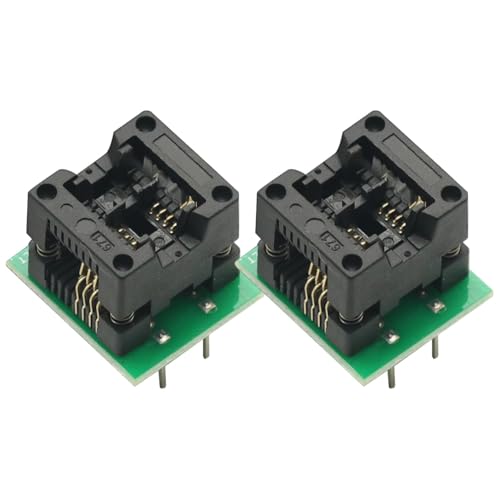 2 Pcs SOIC8 SOP8 to DIP8 Socket Converter Module Programmer Output Power Adapter with 150mil Connector SOIC...