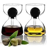 PERFEKTE DOSIERUNG: Mit der DropD'Olio Glaspipette können Sie Essig, Öl und vieles mehr präzise und genau dosieren. Tipp: Ein Hub fasst ca. ein Esslöffel. Egal ob für’s Dressing oder z.B. für die Pfanne.