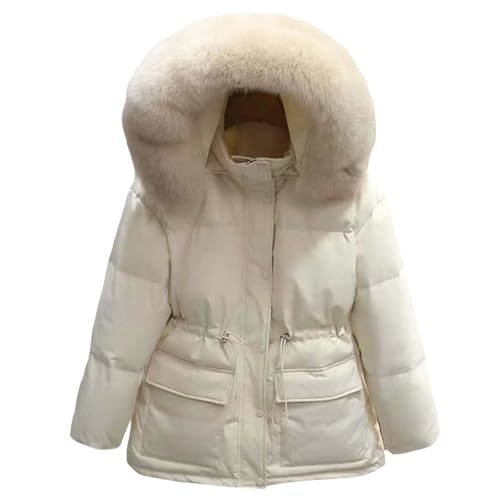 Manteau d'hiver femme long veste chaude à capuche streetwear