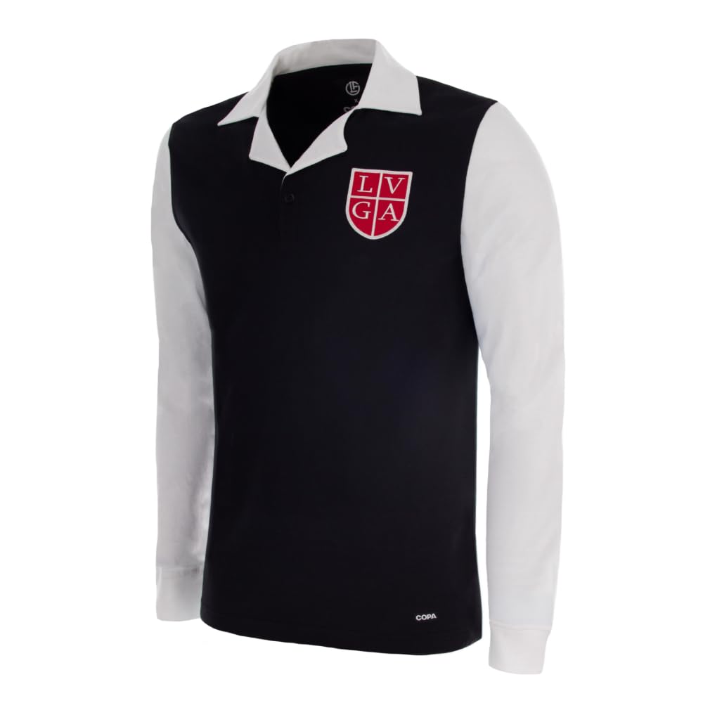 COPA - FC Lugano 1951 - Maglia da Calcio retrò - Uomo - XS - Nera