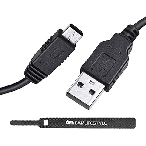 Wii U Charger Cable - 6amLifestyle 3M Extra Long USB Power Charging Cord Lead for Nintendo Wii U Gamepad Controller Cover