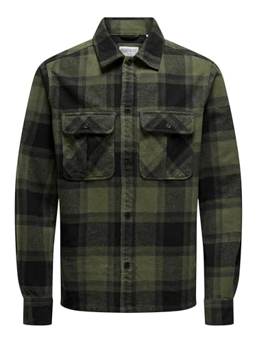 Surchemise homme Only & Sons Onscedric Life Check veste casual à carreaux