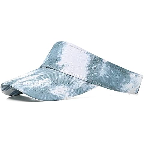 DOANNOTIUM Sport Sun Visor Hats Tie-dye Ball Caps Empty Top Baseball Sun Cap for Men Women(Tie dye-Grey) Cover