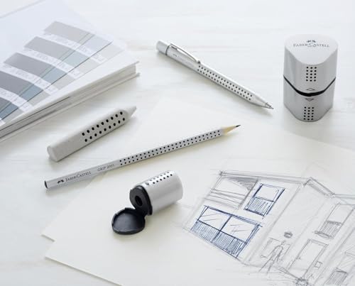 Faber-Castell Grip 2001 Dreieckiger Graphit-Bleistift, Härtegrad HB, Umschlag-Geschenkpackung mit 10 Bleistiften