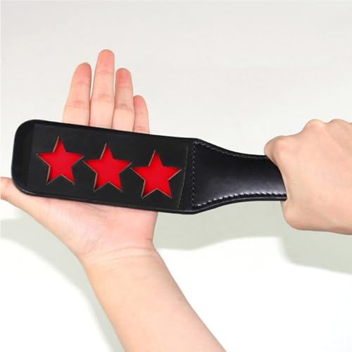 Image of DFsucces Faux Leather Slut Spanking Paddle for Sex Play,12.5inch Sex Paddle,Leather Spanking Paddle for Sex Play,Sex Paddle Role Play(A10)