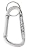 HTS 273Q0 4 Pc 73mm Aluminum Carabiner Snap Hook with Key Ring