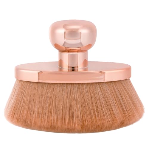 UNIMEIX Blend & Blur Extra Large Body Makeup Brush with Drawstring Bag 4.5 Inch Wide-headed Sunscreen Applicator Kabuki Brush for Face Legs Body (RoseGold)