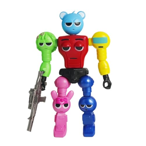 Sprunki Robot Action Model Articulated Assembly Model for Game Lovers & Collectors Ideal Gifts or Desktop Display (A)