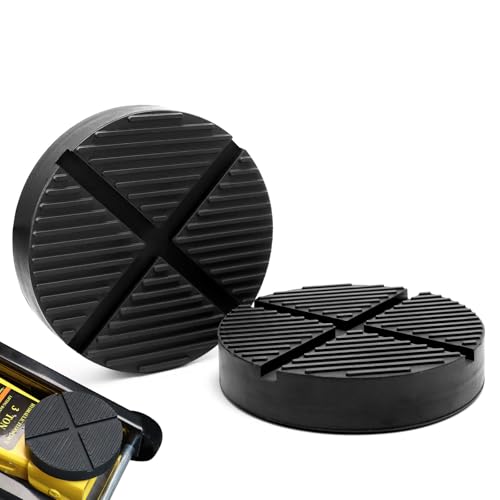 Coussinets en caoutchouc pour cric de sol : lot de 2 tampons de levage robustes