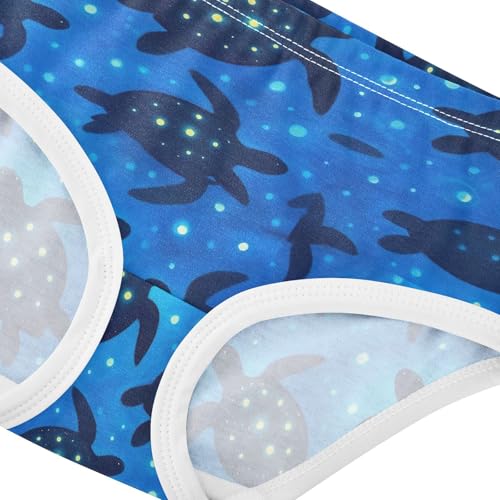 Joisal Sea Turtles Sketch Spots Blue Toddler Girls Underwear 2t Cotton Girl Panties Cute Pattern Kids Briefs Undies4