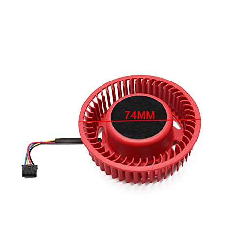 BASA0725R2U 12V 1.20A 4Pin Rougeur de Refroidisseur Rouge Remplacer pour ATI HD5870 HD5970 HD5970 Graphics Card Rooding Ventilateur de Ventilateur Cover