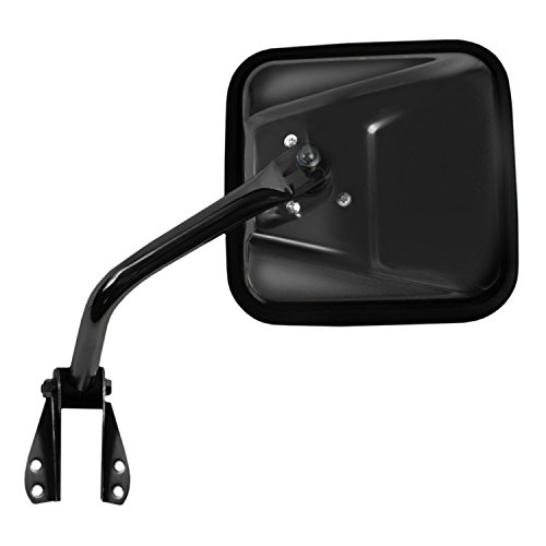 Fit System 60019C Passenger Side Mirror for Jeep CJ, Black, Foldaway, Manual