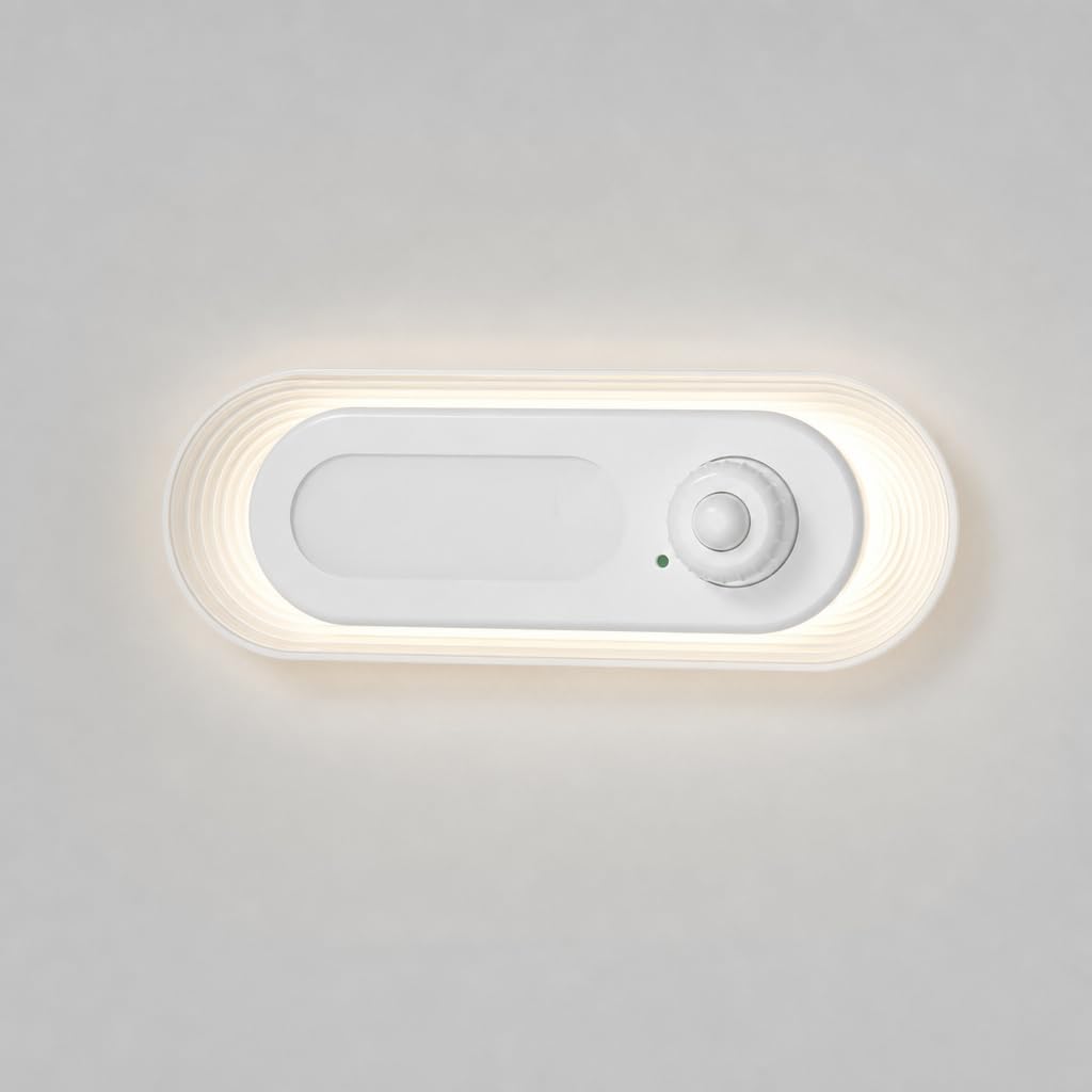 LED Akku Wandleuchte mit Bewegungsmelder Dimmbar Wandlampe Batteriebetriebene USB Aufladbar Kabellos Nachtlicht Ohne Stromanschluss Magnetische Wandlichte für Küche Kleiderschrank Kinderzimmer