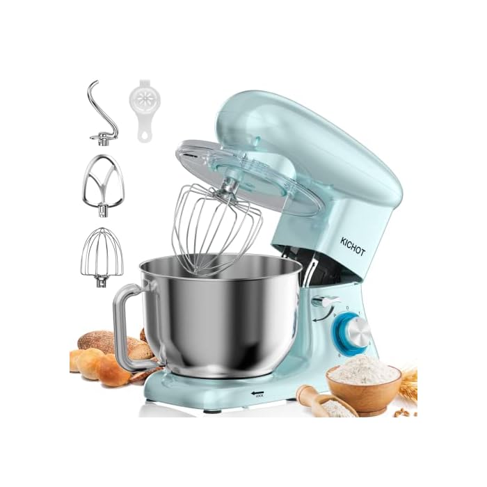 Buy Stand Mixer, KICHOT 7QT Household Stand Mixers, 660W 6+P Speed Tilt