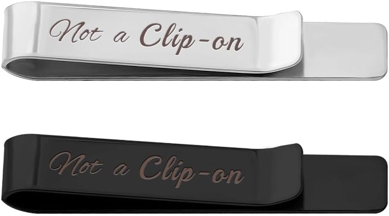 Sisadodo Ties Bars Clip Ties Clasp Pin Necktie Tie Clips Set for Men Funny Business Metting Anniversary Wedding Party Gifts