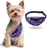 Snilety Pet Shoulder Bag to Wear Purple Tie Dye Small Dog Crossbody Bag Dress Up Your Pets Lightweight Pet Accessories PU Leather Pets Mini Sling Bags for Small Mesium Dogs Cats