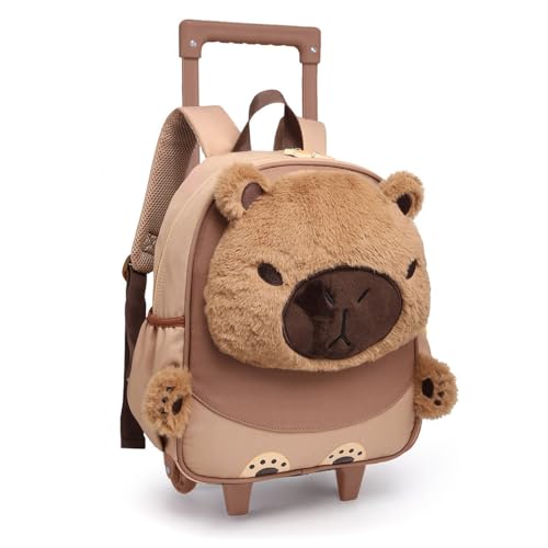 Mochila Infantil Creche Capivara Pequena Rodinha Escolar