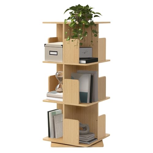 AMPIO SPAZIO DI ARCHIVIAZIONE CON 3 LIVELLI E 12 SCOMPARTI – La libreria dispone di cinque ripiani stabili, ciascuno con quattro pratici scomparti. In questo modo, la libreria offre molto spazio per organizzare in modo chiaro libri, raccoglitori, riviste o decorazioni. Perfetta come scaffale salvaspazio con elevata capacità e un look moderno.