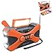 Produktbild Kurbelradio Tragbares Solar Radio FM AM Handkurbel Dynamo Notfallradio 10000Mah Powerbank USB Aufladbarer LED Taschenlampe Leselampe SOS Alarm Für Wandern Camping Ourdoor Notfall, Orange