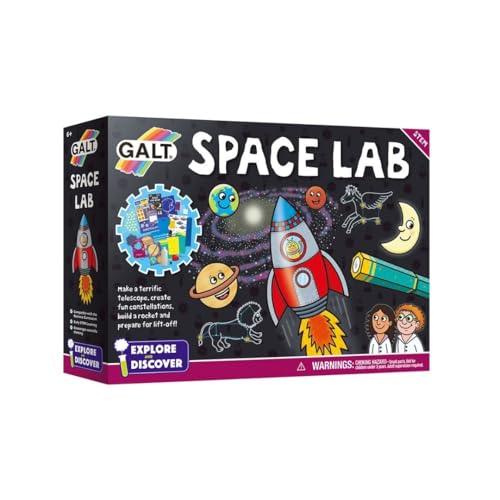 GALT Space Lab Kids Science Kit with 12 Fun Experiments Glow Stars & More