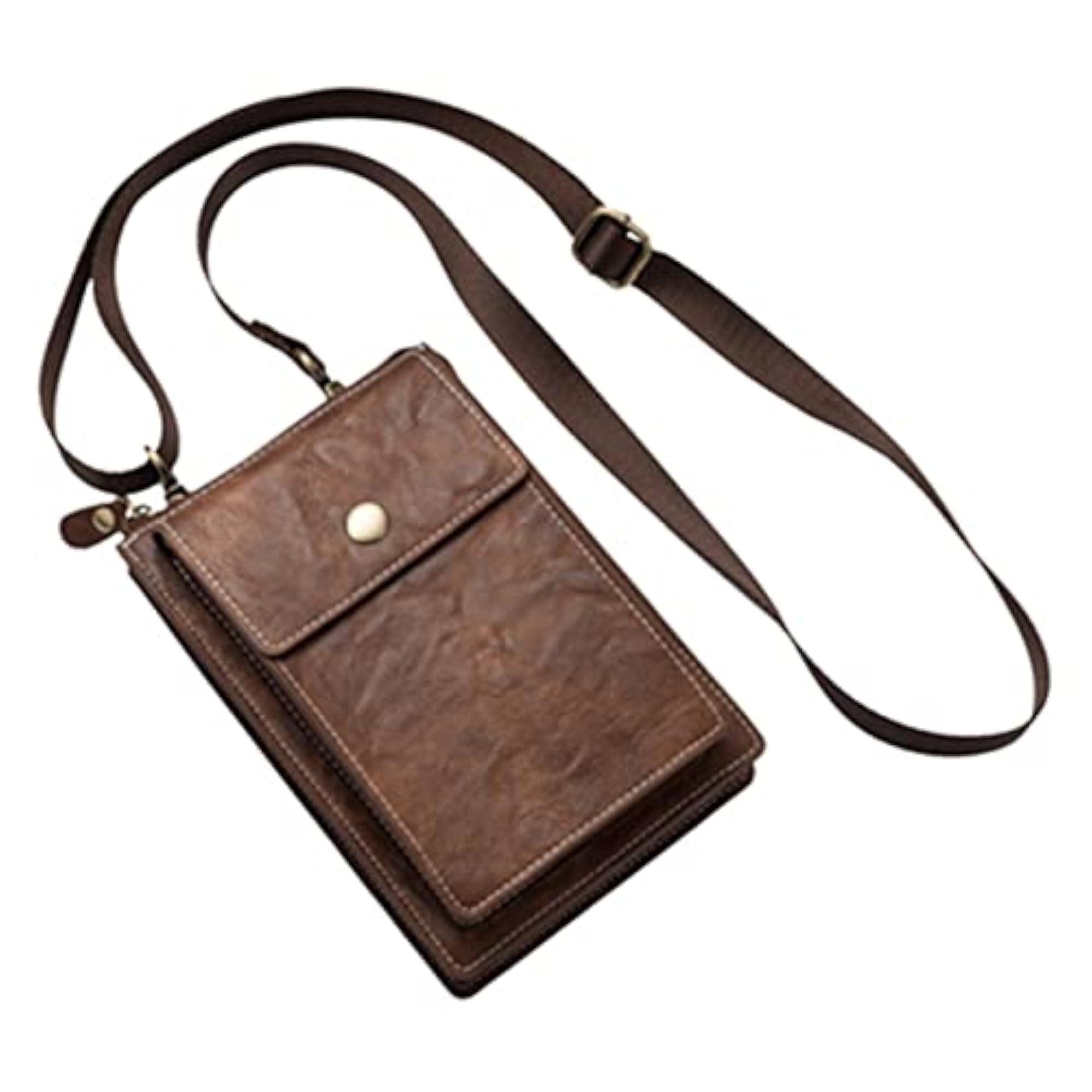 Neck Wallet Universal PU Leather Phone Bag