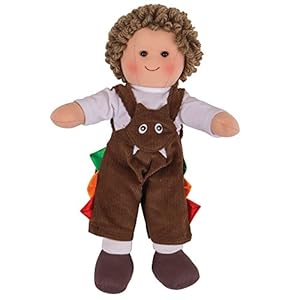 Bigjigs Toys Jack Rag Doll Small Ragdoll Soft Dolls for 1 Year Olds Ideal First Doll Baby Soft Toys Plush Boy Bigjigs Doll Toddler and Baby Toys