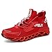Chaussures de Sport Homme Baskets Running Entra Nement Comp¨¦tition Training Fitness Tennis ATHL¨¦Tique Sneakers(LP Rouge,42 EU)